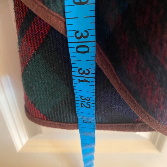 Peach Love California Plaid Waterfall Vest, size Large - Picture 7 of 7